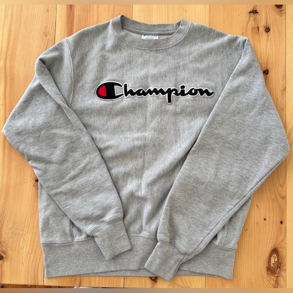Men’s Champion Reverse Weave Crew Neck Ribbed High Quality Soft Fleece Sweater - Picture 2 of 9